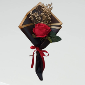 Single Red Rose bouquet