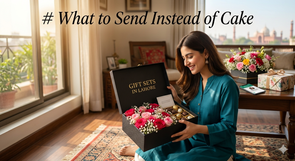 What to Send Instead of Cake: Flower Boxes & Gift Sets in Lahore