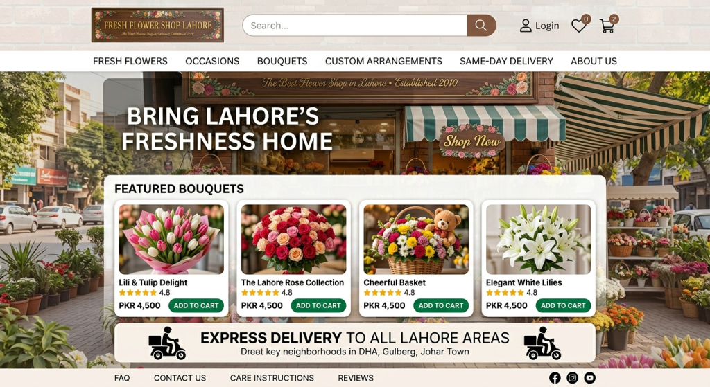Best Flower Shop in Lahore: Why Fresh Flower Shop Stands Out