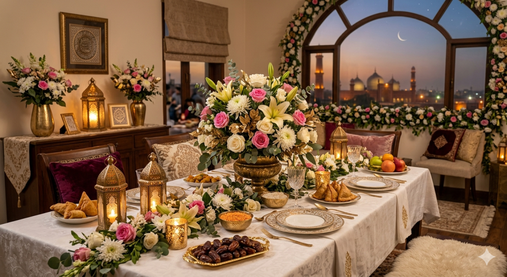 Flowers & Iftar: How to Decorate Your Home for Ramadan with Fresh Blooms